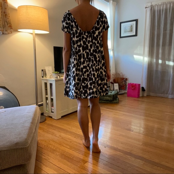 Midi Blue, Black, White Dress - Picture 4 of 9